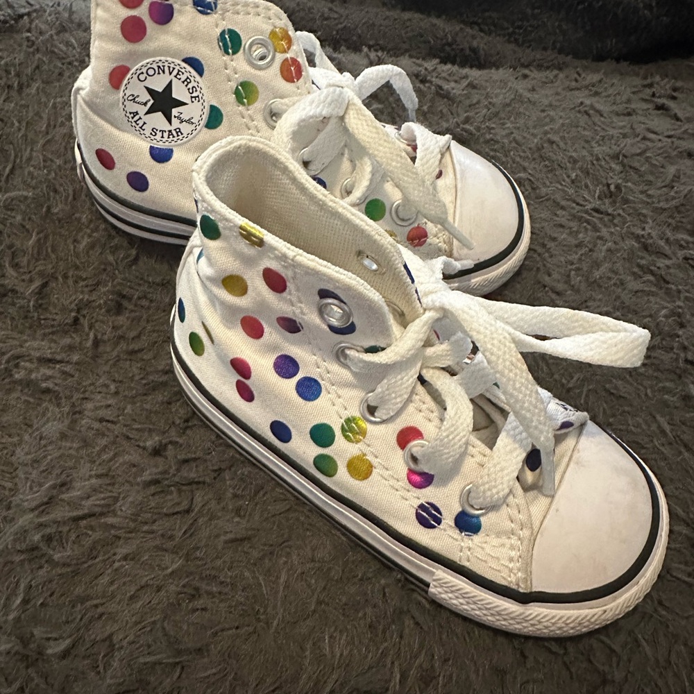Converse Kids' Multicolor Polka Dot High-Tops